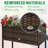 Rattan Appearance Raised Planter with Tool Storage Holder-815557572