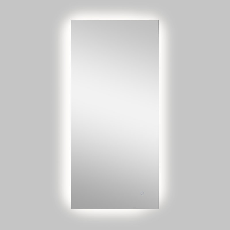 Nora 22 in. W x 48 in. H Large Rectangular Frameless Anti-Fog Backlit LED Wall Bathroom Vanity Mirror with Dimmable Smart Touch