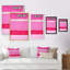 Fuchsia rose et champs de couleurs blancs - Art sur toile moderne et contemporain-1697493248-1697493252