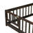 Twinkle Modern Floor Bed Set With Door, Rubber Wood And Safety Guardrails-115630472-115630469