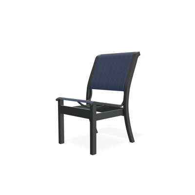 Leeward Sling Marine Grade Polymer Armless Stacking Side Chair