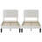 Bedias Set of 2 Twin Upholstered Platform Bed, Velvet Bed Frame with Vertical Channel Adjustable Headboard, Wooden Slats Support, No Box Spring Needed, Noise Free, White-355328673