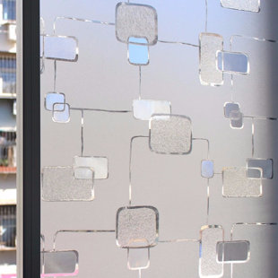 35.4" x 78.7" Abstract Decorative And Non-Wall Damaging Window Decal