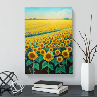 Garlan Sunflower Field Vol.6 - Wrapped Canvas