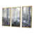 Toile avec cadre flottant or