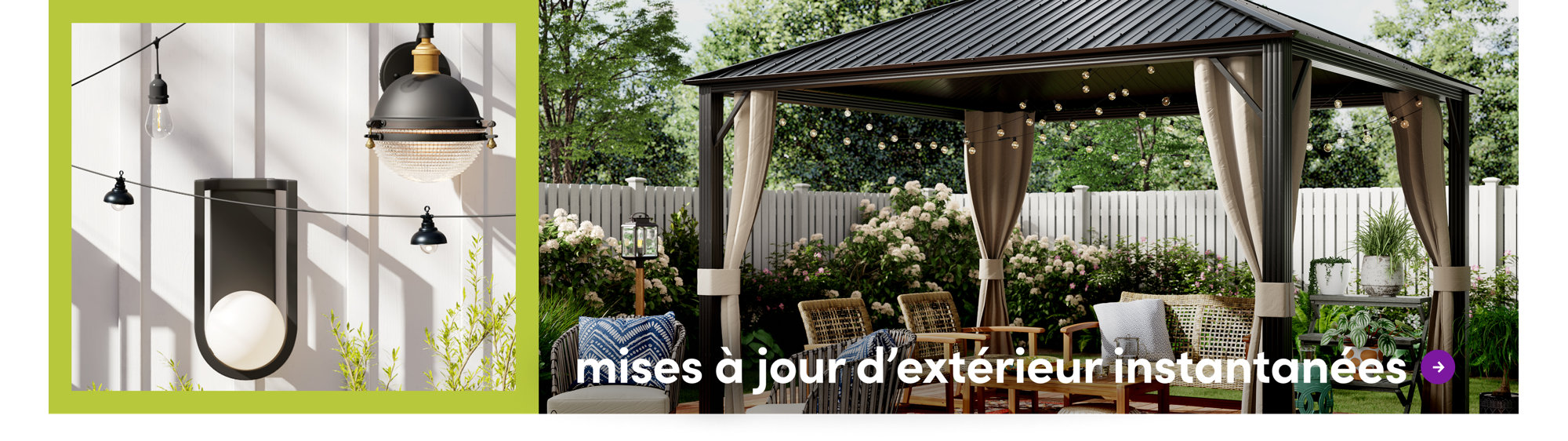 mises à jour d'extérieur instantanées