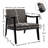 Karthika Faux Leather Armchair-1340482678