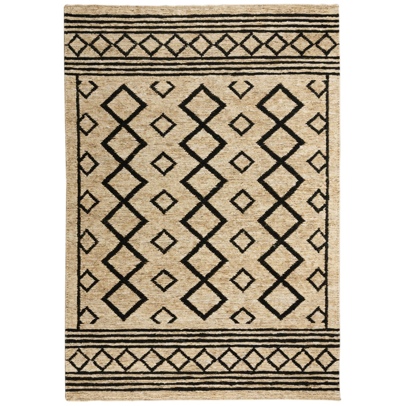 Tapis 100% jute tissé à plat, Rectangle 8 pi x 10 pi
