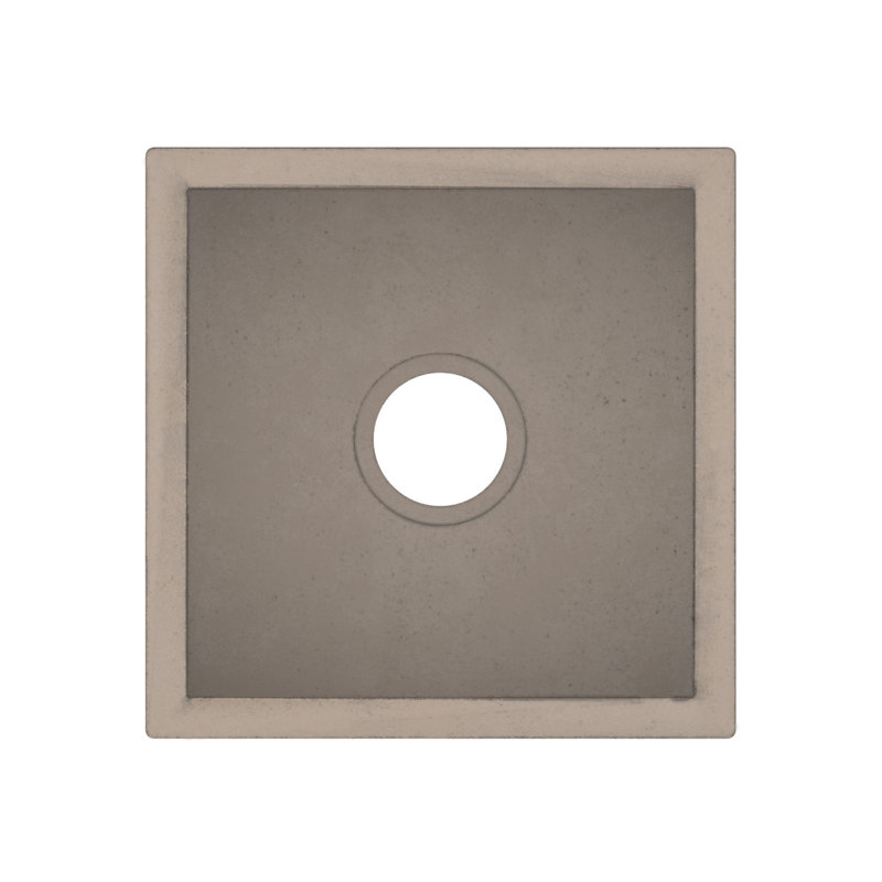 Ventana 15" L x 15" W Kitchen Sink, Earth