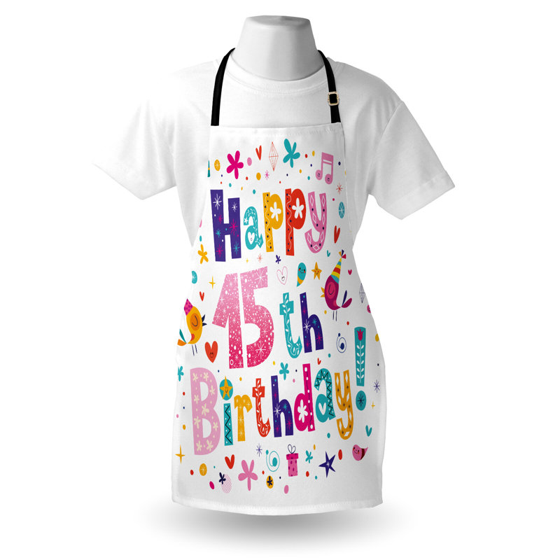 Multicolore, tablier d'anniversaire d'adolescent, taille adulte The Party Aisle ™