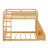 Bunk Bed Including APP-Controlled 7-Color LED Lights, USB Ports, Storage Shelves and 2 Drawers-1973853932