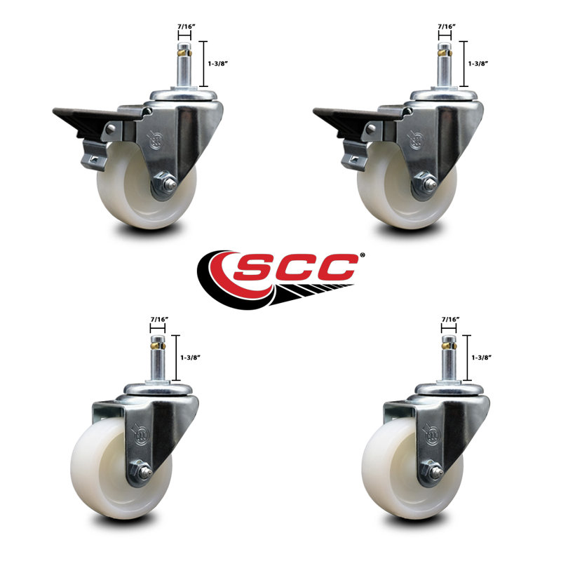4-Piece Nylon Caster Set