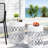Outdoor Metal End Table Pair S/2, Modern Style, White Powder-Coated Iron, Iron Cut Design, No Assembly, 13.62W X 13.62D 17.88H & 12.00W 12.00D 16.00H Frame,-911154844