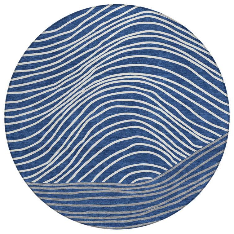 Machine Washable Indoor/Outdoor Bourkelands ACN2350 Stripes Rug