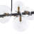 12-Light Clear Glass Linear Chandelier