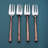 Ahrie INOX Artisans Sundance Pastry Forks 4 Pc. Set