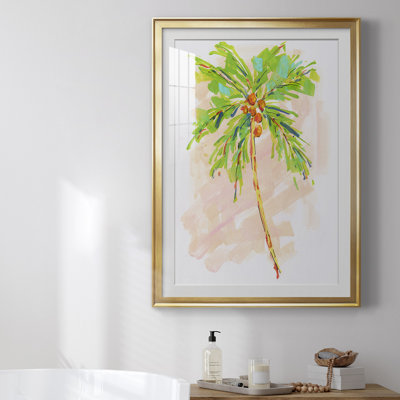Cocotier I, reproduction encadrée de qualité supérieure - prête à être accrochée