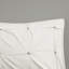 Housse de couette 3 pièces en coton double / grand avec magnifique élément de broderie élastique blanc, rehaussé par