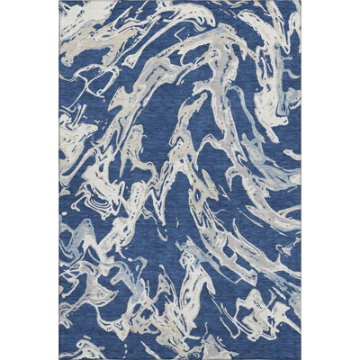 Premium Machine Washable Corum AMF1035 Abstract Rug