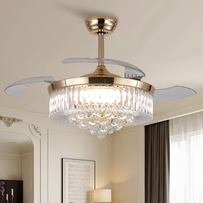 Ventilateur de plafond 48 "à intensité variable avec lumières DEL et télécommande