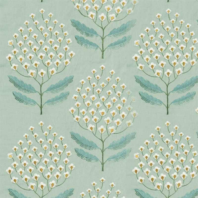 Bellis Fabric, Blue Clay