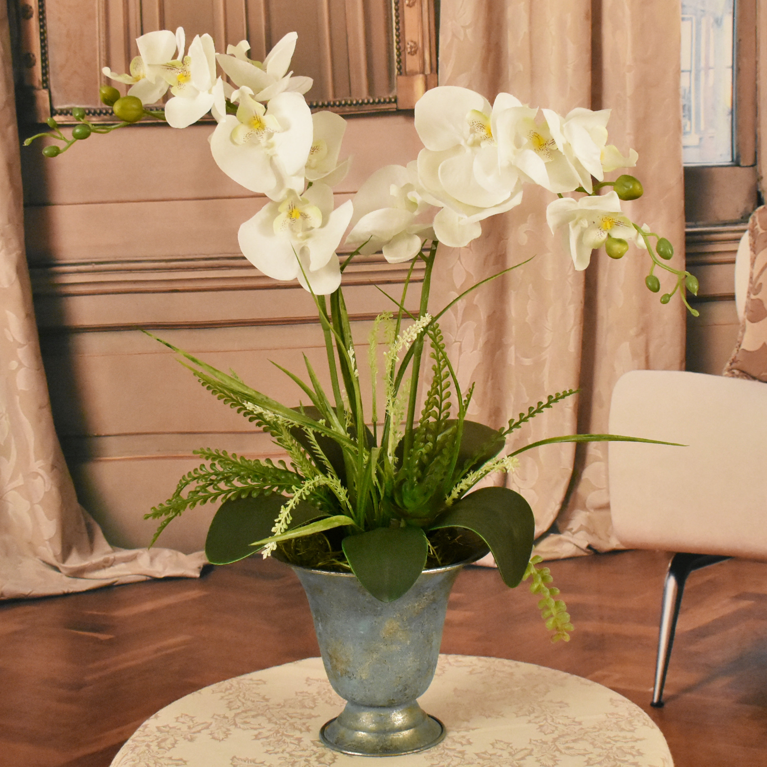 Primrue Orchids Floral Arrangement in Vase & Reviews | Wayfair