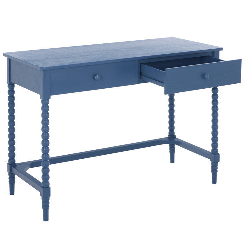 Bureau 2 tiroirs Or bis, Bleu