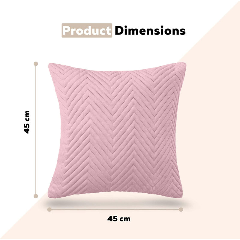Square Cushion Cover, Pink