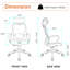 Fauteuil de bureau ergonomique, fauteuil de jeu avec soutien lombaire et appui-tête réglables, chaises de bureau de direction pour longues heures, chaises de bureau confortables avec roulettes, noir-2055166544-2055166547