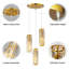 Luminaire suspendu cylindrique à 3 lumières à intensité variable avec accents de cristal-2094169922-2121709322