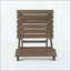Chaise de salle à manger pliante en bois d'acacia avec finition huilée résistante aux intempéries (ensemble de 2)-130117408