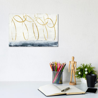 City Beach Gold by Piper Rhue - Wrapped Canvas Painting