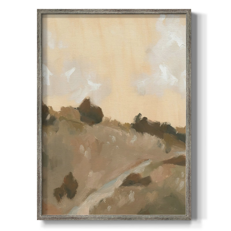 Hillside Walking Path IV Framed Print - Solid Wood, 30" H x 24" W