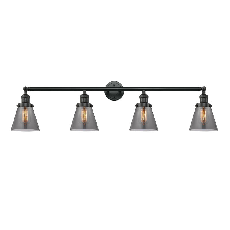 Shauna 4 - Light Vanity Light, LED, Plated Smoke, Matte Black
