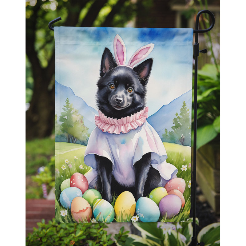 Easter Egg Hunt Double Sided 15.5 in. H x 11.25 in. W Polyester Easter Garden flag