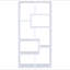Bibliothèque géométrique blanche à 8 tablettes-419884923