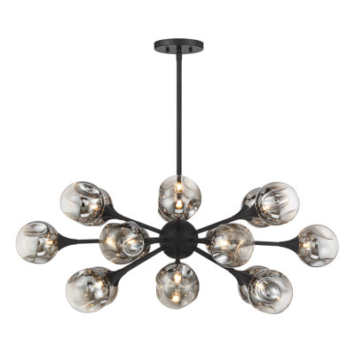 Lustre noir 18 lumières Matisse