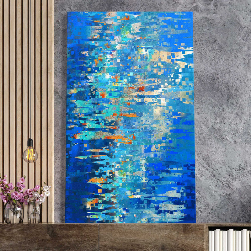"Romans 12: 12" S'appuyant sur l'espoir (vertical) "par Nikita Mann, reproduction sur toile, L 36 po x H 60 po