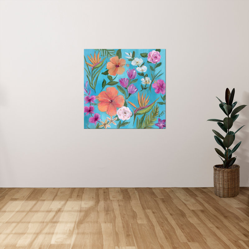 "Tropical Medley II" par Marilyn Dunlap, reproduction sur toile, H 36 po x l 36 po x P 1,5 po