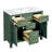 Modern Freestanding 36'' Bathroom Vanity Set With Ceramic Sink - Solid Wood Frame For Elegant Bathroom Storage