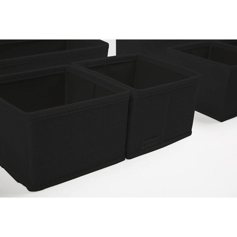 12Pcs Large Drawer Organizers Bedroom Wardrobe Organizer, Black