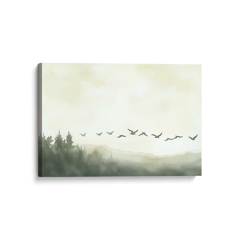 Toile roulée Skyward Silhouettes, H 8 po x l 12 po x P 1,25 po, Toile tendue