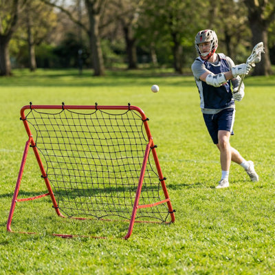 Soccer Rebounder Net, Bounce Back Net with 5 Adjustable Angles
