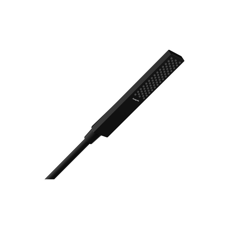 hansgrohe Pulsify E Baton Handshower 100 1-Jet, 2.5 GPM, Matte Black, 2.5 GPM