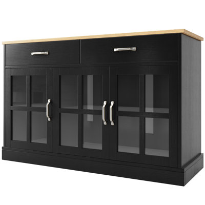 Sideboard With 4 Doors And 2 Drawers 120×40×84cm