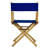18" Folding Director Chair-19623323-19623320