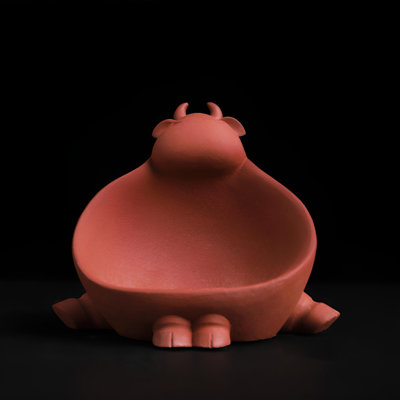 Exquisite Ceramic Bull Figurine - Stylish Home Accent