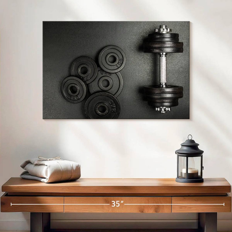 Sireci Weights On Gym Floor, 20" H x 30" W
