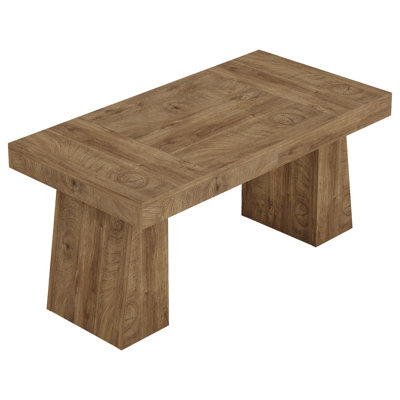 55" Home Office Desk with Double Pedestal, Simple Executive Desk by Millwood Pines