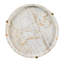 Cosmos Marble Top 3 Legs End Table with Storage